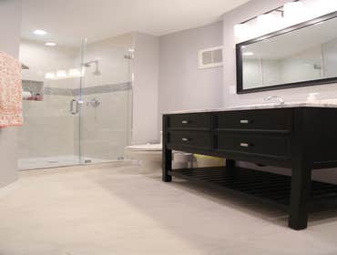 Photos by American Home Improvement Inc #23 Full contemporary/modern hallway bathroom remodeling