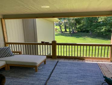 Screened in deck Photos by Hawley Construction LLC #5 Screened in existing deck with fiberglass screen with corner mount track system And installed scr