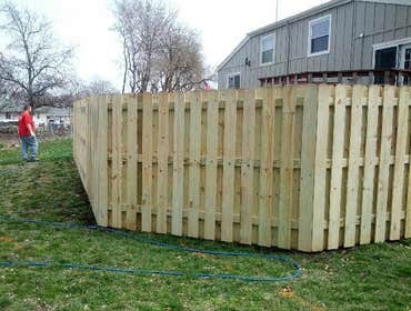 Wood Shadow Box fence