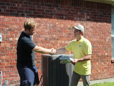 Condenser replacement in Plano Our customer has a house with two air-conditioning systems. One of them was very old, consumed a lot of electric energy 