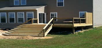 Deck, Stairs, and Railings