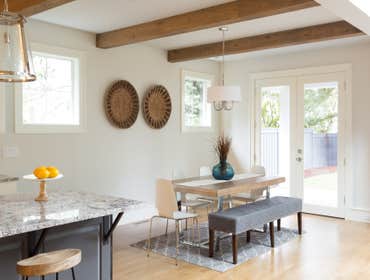 The Starcrest dr, residence Kitchen Remodel in San Jose, Bay Area .
tow tones kitchen cabinets, white shaker with glass doors for upper cabinets and Is