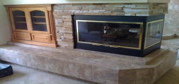 Fireplaces Bring a little warmth to your Family Room. Adding Stone Veneer or Tile to your fireplace can help you achieve a warm rustic look. Sure to ke