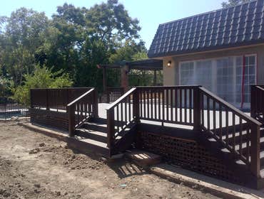 Patio, Deck Wrapped Up Recently wrapped up a Patio and Deck in Sherman Oaks