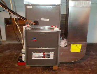 A Guy And A Girl Heating & Cooling Project 2 A system originally installed in 1975 replaced with a 92% gas furnace and 13 SEER air conditioner in Fores