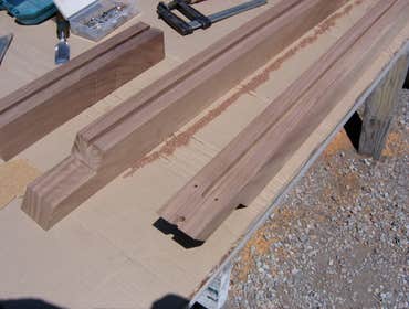 fabricating walnut guardrail