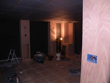 Photos from Vh improvement inc transforms a room in the basement into a media room
