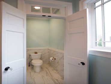 Double door entrance