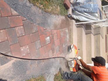 Hardscape work Concrete work, stone and pavers.