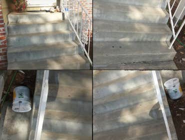 CONCRETE STAMPED STEPS BEFORE AND AFTER PICTURES