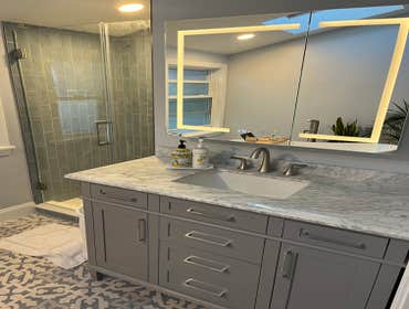 Photos by Wu Construction #7 Full bathroom with free standing tub