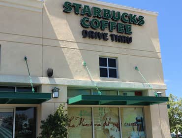 Starbucks exterior yawing pain