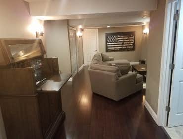 Basement This is a new basement "mancave" we painted, August 2016