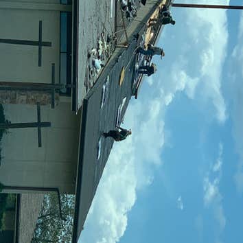 Roofing a church in Littleton