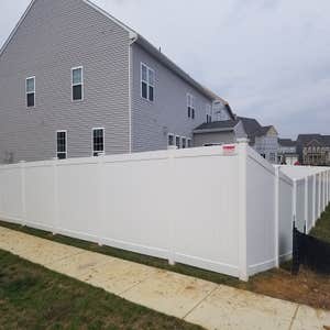 White Vinyl 6 ft Privacy
