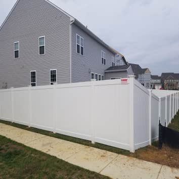 White Vinyl 6 ft Privacy