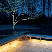 Project photos from Decks Unlimited When installing your new deck, don't forget about lighting! This deck shows a great example of under lighting to ac