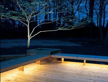 Project photos from Decks Unlimited When installing your new deck, don't forget about lighting! This deck shows a great example of under lighting to ac