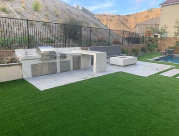 Photos by Building Greatness Inc #1 This project intakes a remodel for the pool including plaster, tiles and the jacuzzi. The front and backyard we add