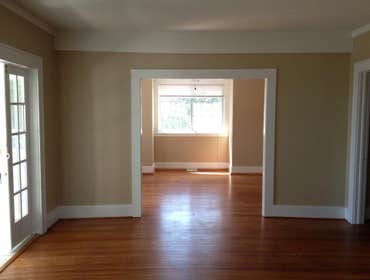 Red pine flooring