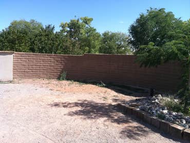 Round Adobe Wall