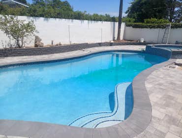 Photos by Us La Home Remodeling Inc #6 Pool replaster , new pavers