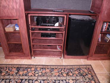 Photos from Vh improvement inc transforms a room in the basement into a media room