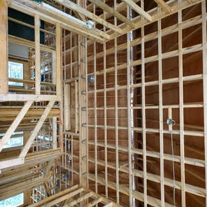 Photos by DP Electric Inc #2 Wiring of new custom home with recess LED lighting, Panasonic whisper bathroom fan/light units, low voltage LED under...