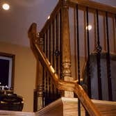 Custom Stairs Stephen is very good at remodeling projects and new construction but his specialty is the stair railings-curved or straight. He spent a y