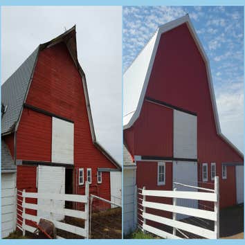 Barn exterior makeover