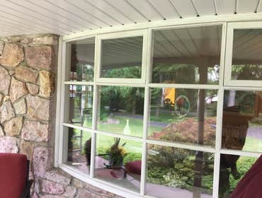 OLD BAY WINDOW SWAP WITH NEW, HOMEOWNER ELECTED TO DO OWN TRIM INSIDE