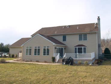 Kitchen/Addition Project was a 16'x22' living room, kitchen, and mud room with storage addition. Located in the Pottstown, Pennsylvania area.