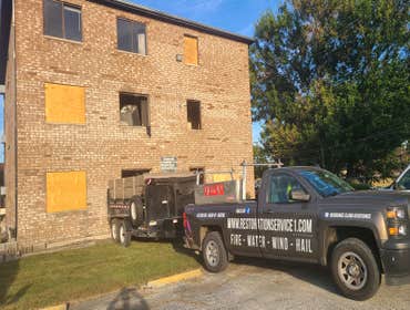 Photos by RESTORATION SERVICE 1 #8 fire in an apartment building where two apartments have been completely damaged and four apartments need refreshing 