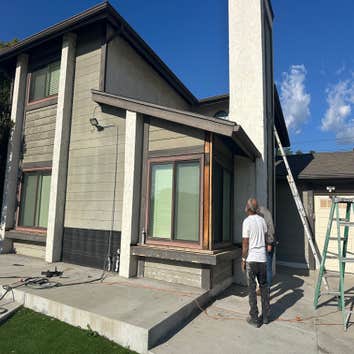 Project by 1800 Construction Inc exterior paint Front house e paint