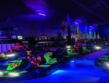 GlowZone Entertainment 50k SF indoor Tenant Improvement family entertainment center