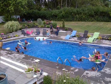Photos by Dunn Landscape Construction #1 After initial pool installation provide all hardscape including retaining walls, pool deck, walkways and plant