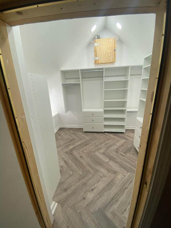 Attic Transformation to Closet