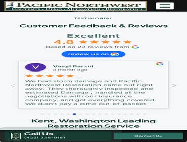 Slavik Petrus Pacific Northwest Restoration1 Fire restoration. Mold mitigation Water mitigation. Demolition. Content restoration.