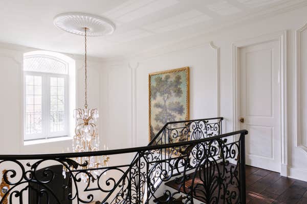 Chandelier in Entryway