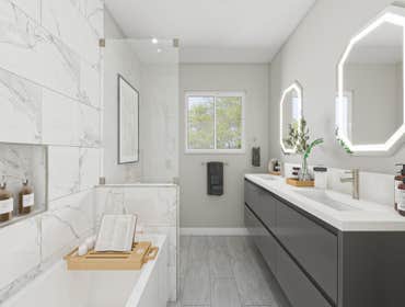 3D Rendering - San Rafael 2 Bathoom Remodeling & Design