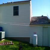 Project photos from Kauffman Property Services Pressure washing before/after