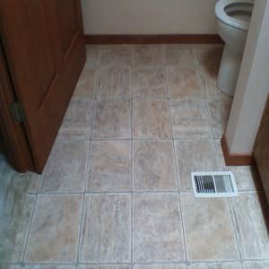 Vinyl bathroom