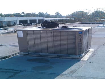 Spruce St./Riverside,Ca On this project,this is a Client of Ours two of the units were stolen off of the roof and We had to replace them.One was a York