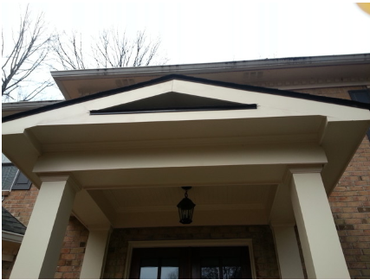 Front porch with new front door in Chattanooga TN