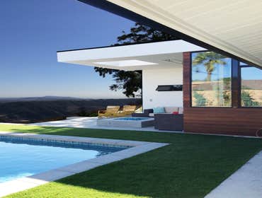 Rear Exterior View with Pool
