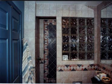 BATHROOM REMODEL IN LEESBURG VIRGINIA The client of this condo didn’t want the existing bathtub and asked us to design him a new bathroom without the t