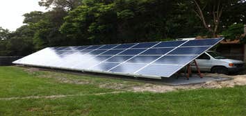 Solar power installation in Jacksonville