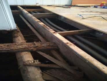 Subfloor replaced