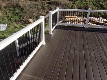 back porch after rebuilding