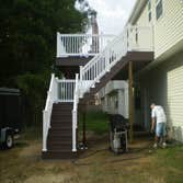 Azek Deck This is a 2nd story deck built with Azek decking and vinyl railing.